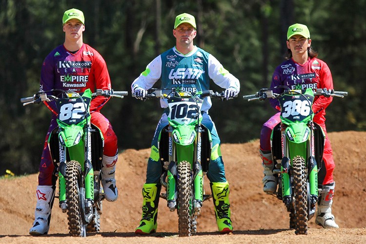 Empire Kawasaki is fielding a three-strong team in the AUSX Series this year